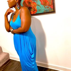 Turquoise harem dress
